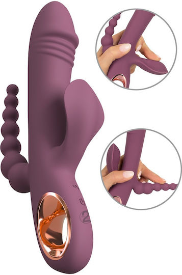 You2Toys Slim Triple Mini Δονητής G-Spot 2cm Μωβ