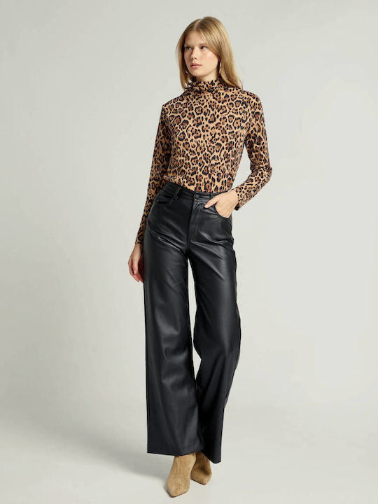 Damen Stoff Hose Black