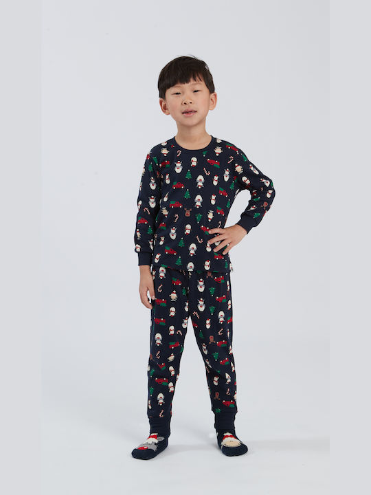 Happy People Kids' Pajamas Winter Blue -1000