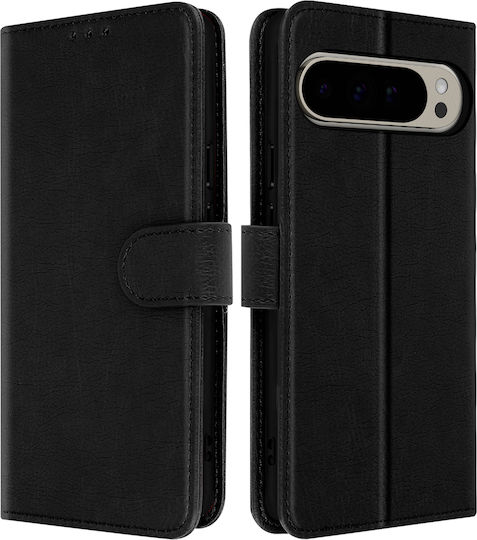 Husă tip portofel Avizar cu suport video pentru Google Pixel 9 Pro XL Negru