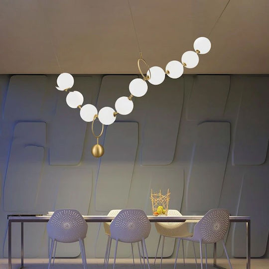 Toolight Κρεμαστό Φωτιστικό Χρυσό LED