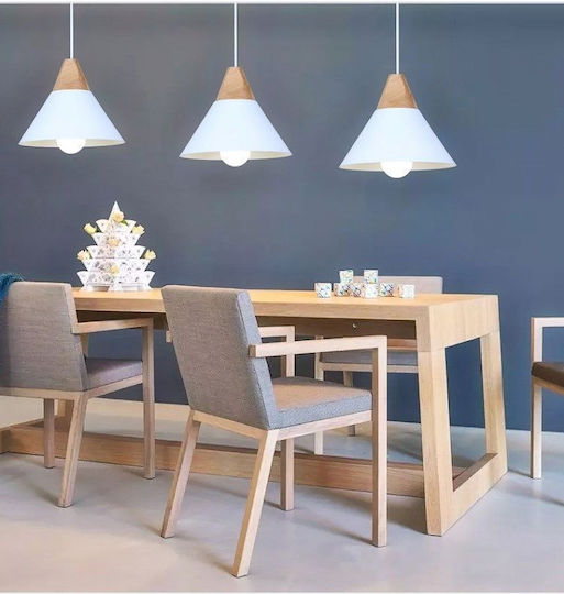 Toolight Hängelampe Weiß mit Fassung E27