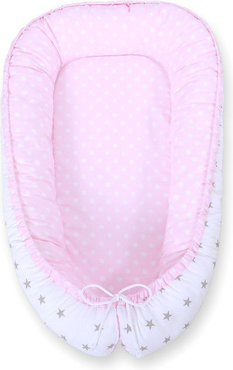 Bobono Βρεφικό Μαξιλάρι Φωλιά Pink, Gray