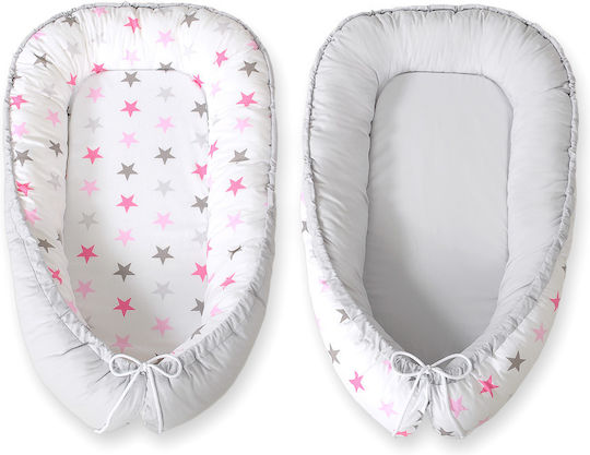 Bobono Baby Nestkissen Pink, Gray