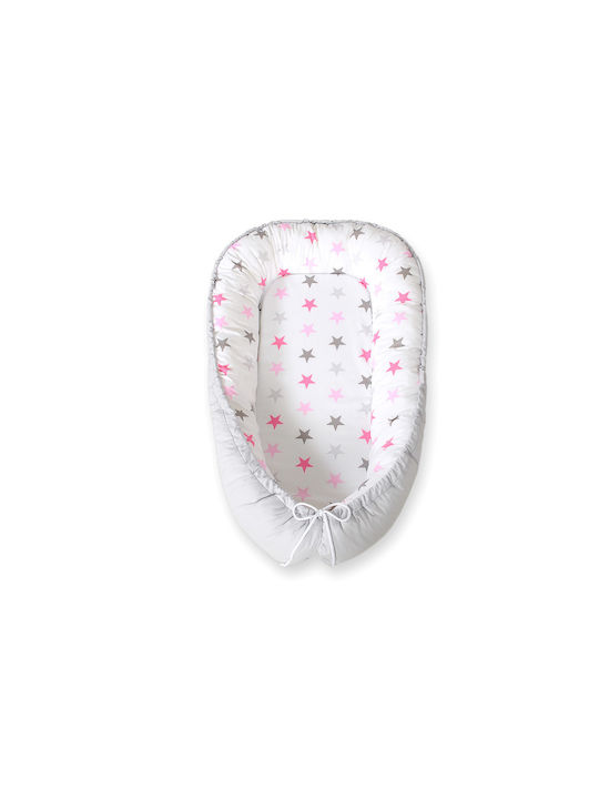 Bobono Βρεφικό Μαξιλάρι Φωλιά Pink, Gray