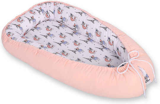 Bobono Βρεφικό Μαξιλάρι Φωλιά Powder Pink