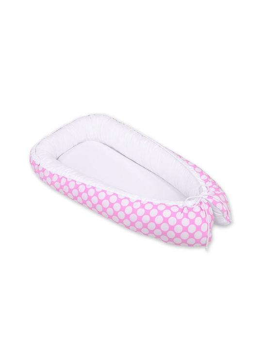 Bobono Βρεφικό Μαξιλάρι Φωλιά Pink, White
