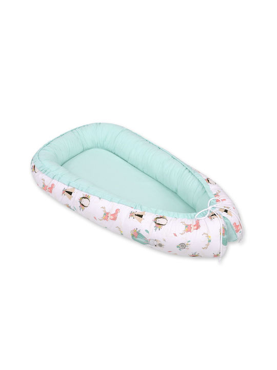 Bobono Baby Nest Beige, Light Mint