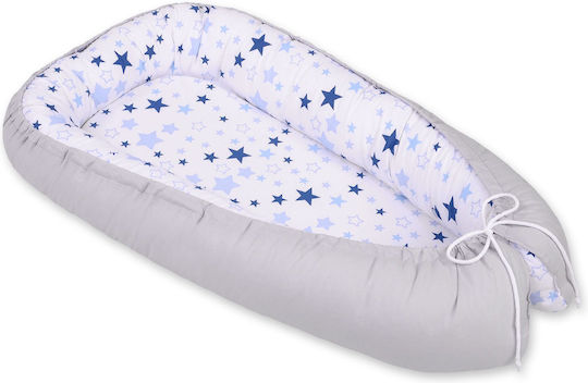 Bobono Βρεφικό Μαξιλάρι Φωλιά White And Blue