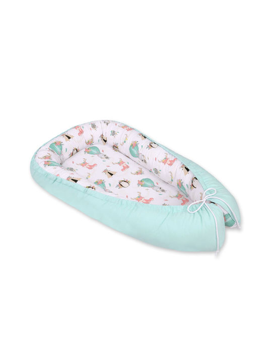 Bobono Baby Nest Beige, Light Mint
