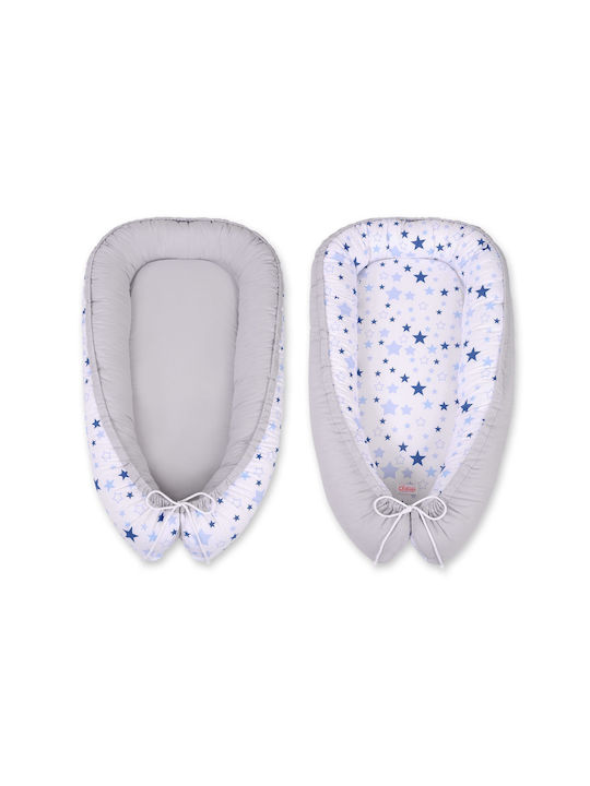 Bobono Βρεφικό Μαξιλάρι Φωλιά White And Blue