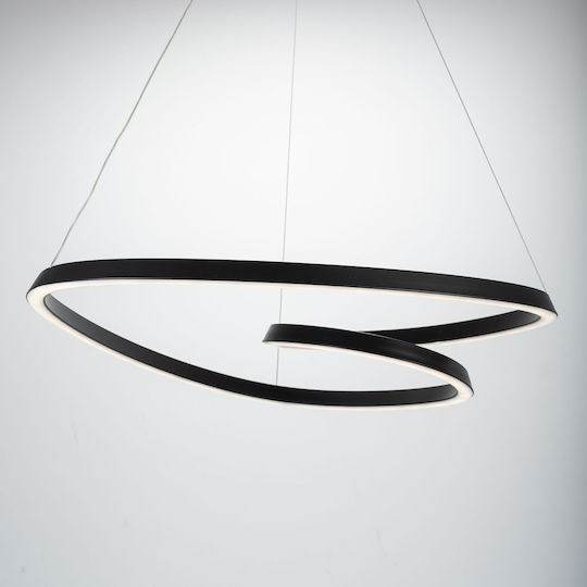 Toolight Κρεμαστό Φωτιστικό Μαύρο LED