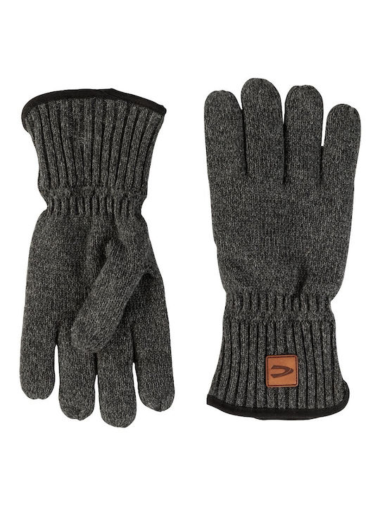 Camel Active Men's Knitted Gloves Gray