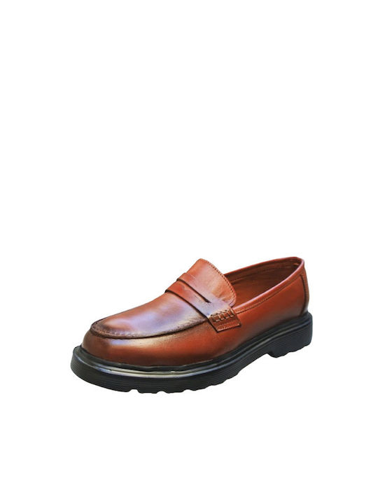 Gale Men's Leather Loafers Tabac Brown