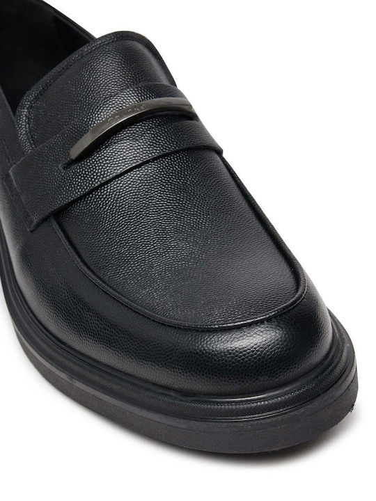 Men's Leather Moccasins Black