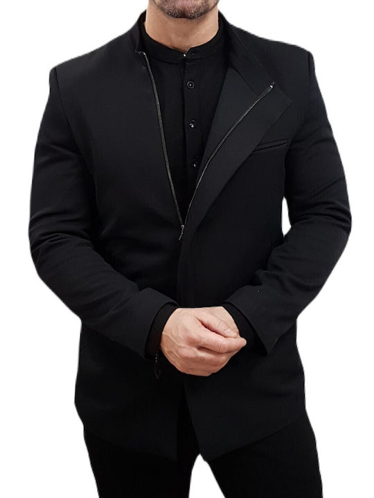 Men's Suit Jacket Slim Fit Nero - Black