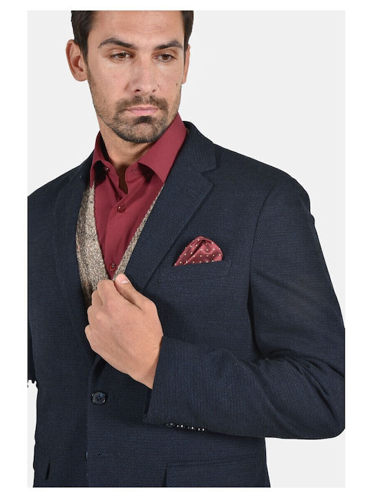 Men's Suit Jacket Regular Fit Navy Blue
