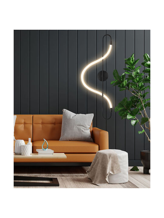 Toolight Осветително тяло За стена с вграден LED Черен