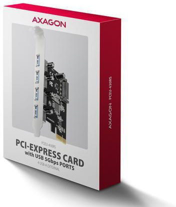 Axagon Κарта PCIe в 4 порта SATA (PCEU-430RS)