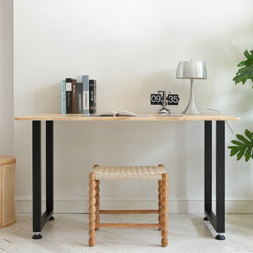 Vevor Picior Metalic Mobilier 2 Bucăți Potrivit Pentru Masă / Măsuță / Birou 3x3cm Negru