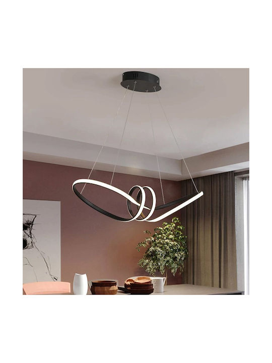 Toolight Κρεμαστό Φωτιστικό Μαύρο LED