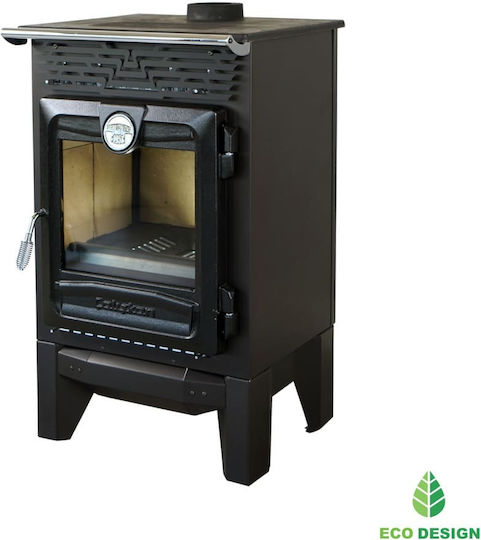 Caliskan 315 Βασική Έκδοση Μαντεμένια Ξυλόσομπα 14.14kW Μαύρη