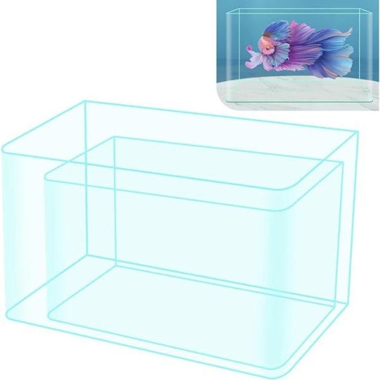 Fish Aquarium Capacity 16lt with 35x23x23cm White