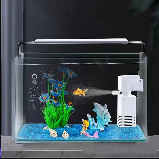 Fish Aquarium Capacity 16lt with 35x23x23cm White