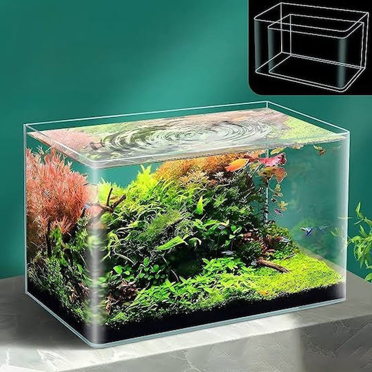 PF50-11 Fish Aquarium Capacity 11lt with 30x18x20cm White