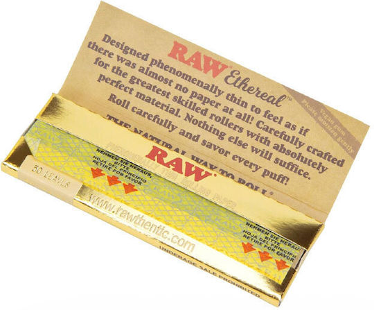 Raw Classic Ethereal Χαρτάκια Στριφτού Τσιγάρου 50 φύλλα 24τμχ