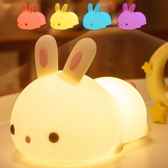 Lumini LED Lampă decorativă pentru copii cu Schimbări de Culori Multicolor 13.5x10x8εκ.