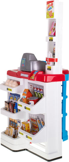Supermarket Role Play Toy Trolley Cash Register 47 Pieces