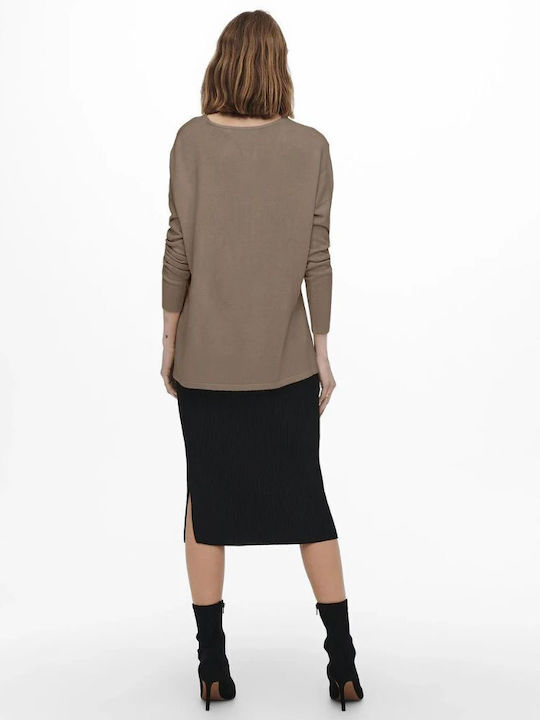 Only Women's Sweater with V Neckline Malt Ball