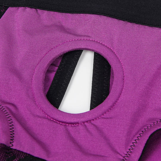 Lila Strap-on Harness Dildo Tragbarer Slip