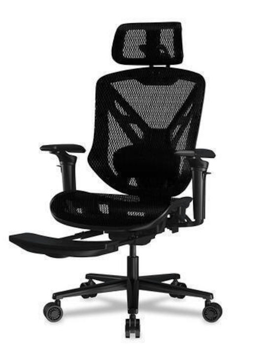 Cougar SPEEDER Καρέκλα Gaming με Ρυθμιζόμενα Μπράτσα και Υποπόδιο Μαύρη