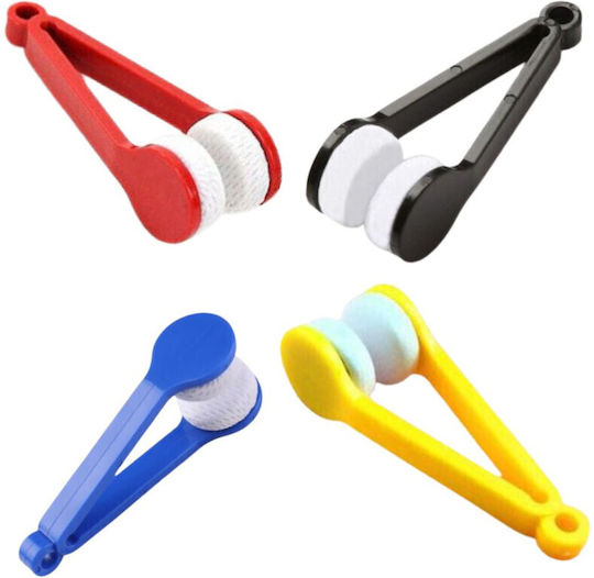 Set 4 Mercaton Instruments 2 Heads Cleaning Glasses Softtouch Microfiber Key Ring Holder 7 X 2 Cm Multicolor