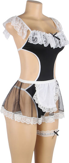 Black Sexy Lace Maid Costume