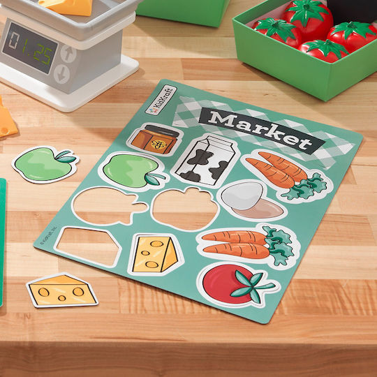 Kidkraft Farmer Market από Ξύλο για 3+ Ετών 34τμχ