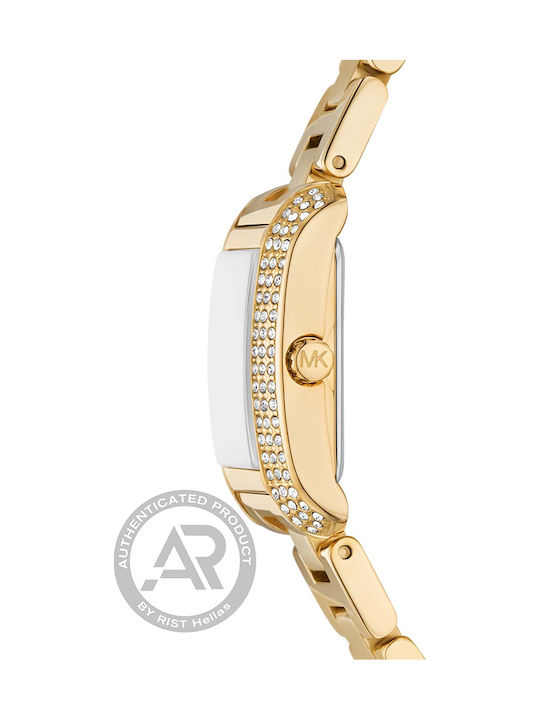 Michael Kors Emery Womens Watch 22mm Battery Chronograph With Gold Stainless Steel Bracelet