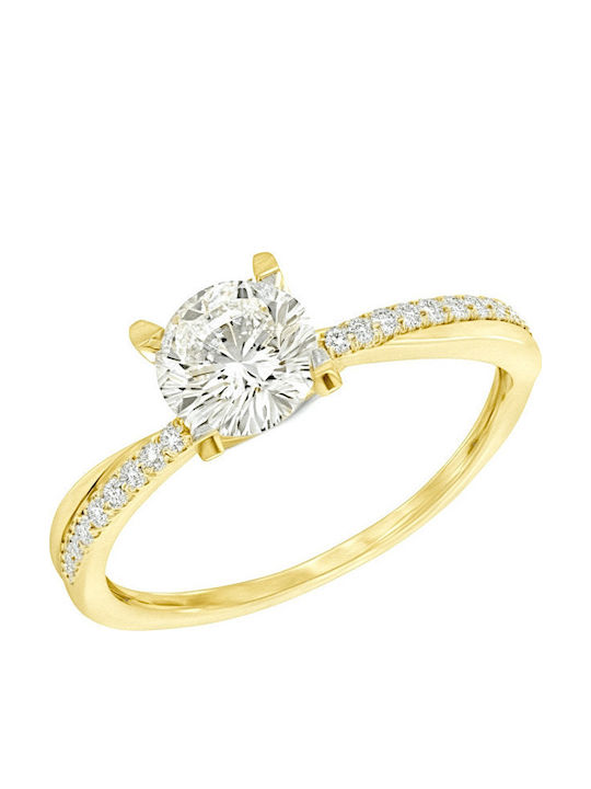 Xryseio Single Stone from Gold 14K