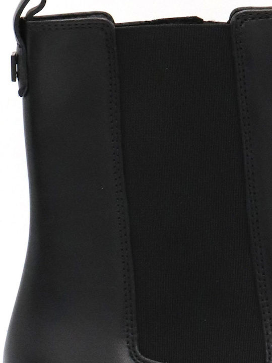 Leather Women's Ankle Boots Black