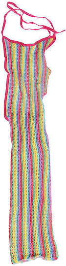Subblime 952341 Rainbow Fishnet Bodystocking One Size