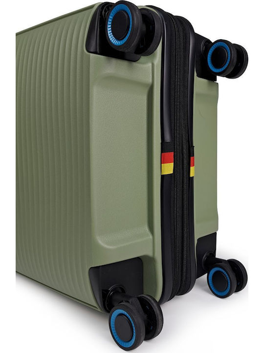 Bg Berlin Travel Cabin Suitcase Hard Chaki with 4 Wheels Height 55cm