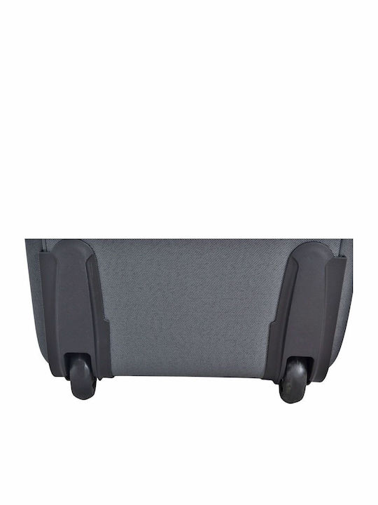 Ankor Cabin Travel Suitcase Fabric Grey Colour with 2 Wheels Height 50cm 836154