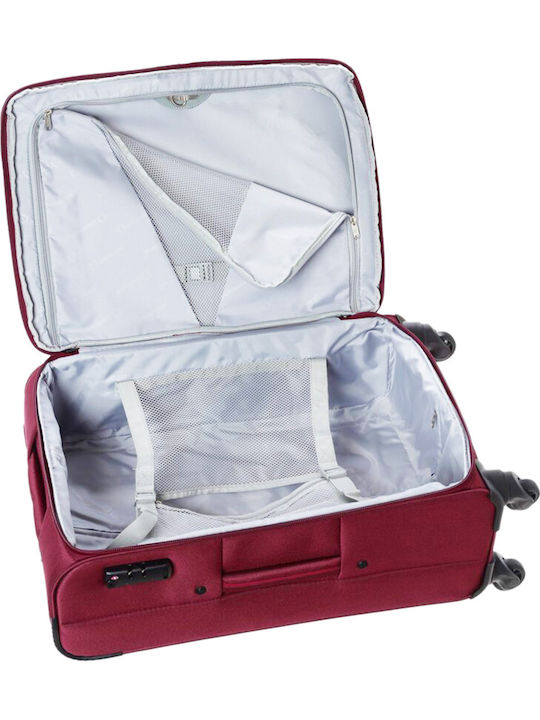 Diplomat Athens Collection 6040 Valiză de Călătorie Mare Bordeaux cu 4 roți Înălțime 78cm ZC604