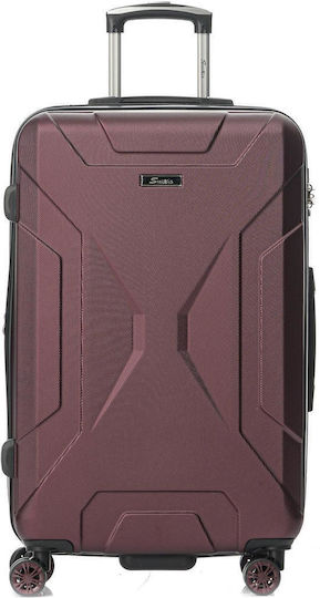 Stelxis St525 Large Suitcase Height 75cm Burgundy