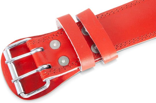 Amila Leather Weight Lifting Belt Red B Quality L 8331103