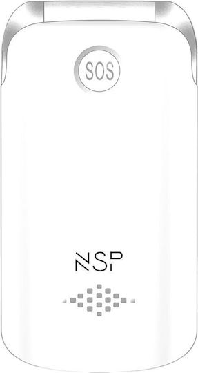 NSP 2700DS Dual SIM Κινητό με Κουμπιά Λευκό