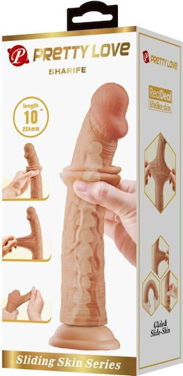 Pretty Love Sharife Ρεαλιστικό Dildo με Βεντούζα Flesh 25cm