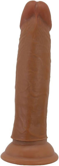 Pretty Love Quentin Brown Ρεαλιστικό Dildo με Βεντούζα Καφέ 18cm